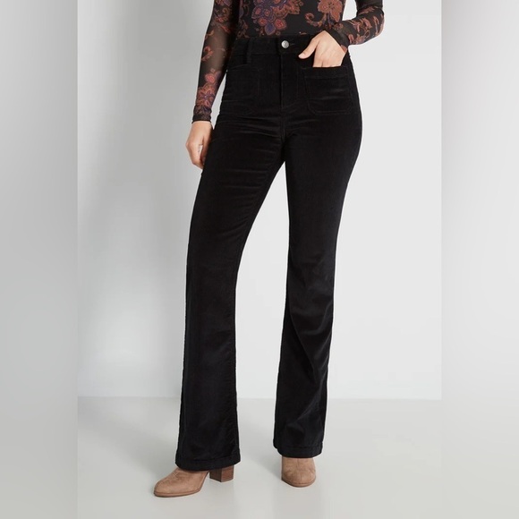 ModCloth High Waisted Flare Jeans SZ 8 - Picture 1 of 6